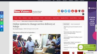 Online System To Change Service Delivery At Ndejje - New Vision