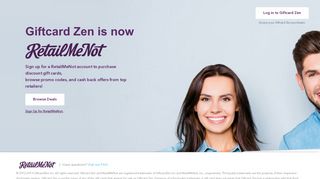 Home | Giftcard Zen is now RetailMeNot