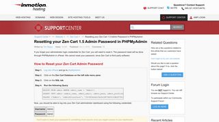 Resetting your Zen Cart 1.5 Admin Password in PHPMyAdmin ...