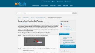 Change or Reset Your Zen Cart Password | Web Hosting Hub