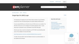 Single Sign On (SSO) Login – Zen Planner Support