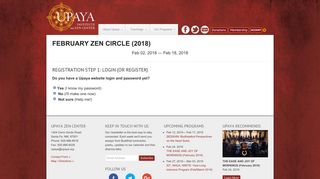 Register for: FEBRUARY ZEN CIRCLE (2018) - Upaya Zen Center