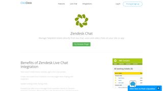 Zendesk Chat | ClickDesk