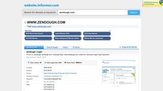 zendough.com at WI. zendough | Login - Website Informer