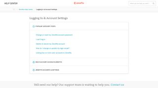 Logging In & Account Settings - Zenefits Help Center