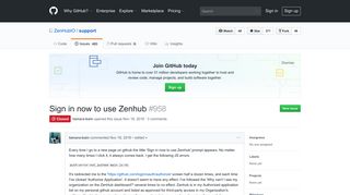 Sign in now to use Zenhub · Issue #958 · ZenHubIO/support · GitHub