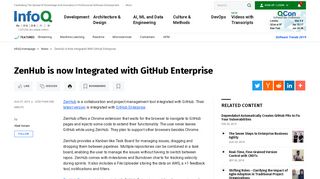 ZenHub is now Integrated with GitHub Enterprise - InfoQ