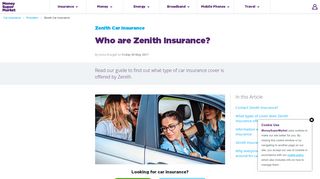 Zenith Car Insurance & Contact Details | MoneySuperMarket