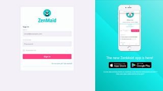Sign In - The new ZenMaid app is here!