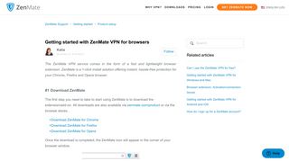 Getting started with ZenMate VPN for browsers – ZenMate Support