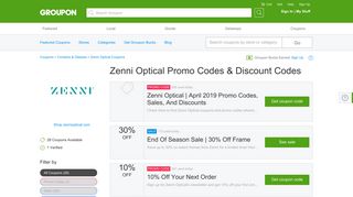 Zenni Optical Coupons, Promo Codes & Deals 2019 - Groupon