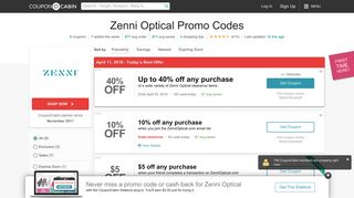 Zenni Optical Coupons, Promo Codes & Deals - February 2019
