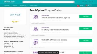 10% off Zenni Optical Coupons & Promo Codes 2019 - Offers.com