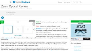 Zenni Optical Review - Pros, Cons and Verdict - Top Ten Reviews