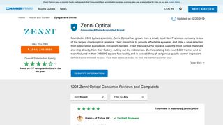 Top 1,178 Reviews and Complaints about Zenni Optical