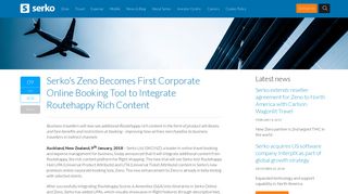 Serko's Zeno Becomes First Corporate Online Booking Tool to ...