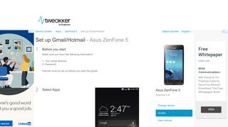 Set up Gmail/Hotmail - Asus ZenFone 5 - Android 4.4 - Device Guides