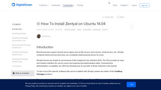 How To Install Zentyal on Ubuntu 14.04 | DigitalOcean