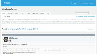 Login-prompt after Windows Login [W10] - Micro Focus Forums