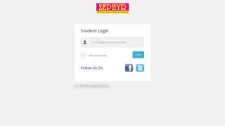 student login - Zephyr Entrance