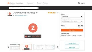 Zepo Couriers Shipping - Magento Marketplace