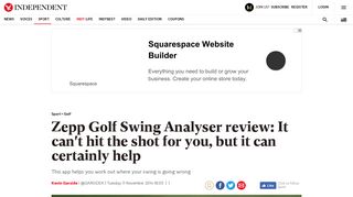 Zepp Golf Swing Analyser review: It can't hit the shot for you, but it can ...