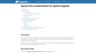 Apache Zeppelin 0.7.0 Documentation: Apache Shiro Authentication ...