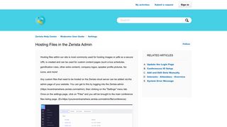 Hosting Files in the Zerista Admin – Zerista Help Center