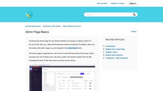 Admin Page Basics – Zerista Help Center