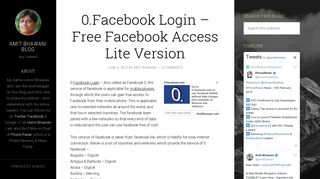 0.Facebook Login – Free Facebook Access Lite Version