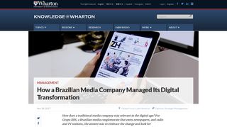 How a Brazilian Media Company Managed Its Digital Transformation ...