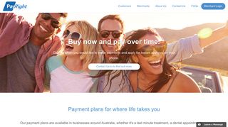 PayRight Interest Free Payment Plans - Customer