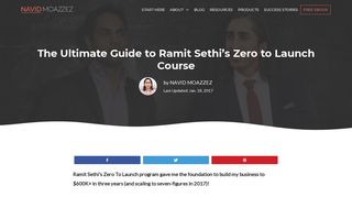 Ramit Sethi's Zero to Launch Course | Read This Epic Review First