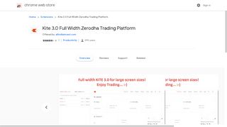 Kite 3.0 Full Width Zerodha Trading Platform - Google Chrome