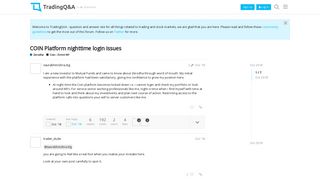 COIN Platform nighttime login issues - Coin - Direct MF - Trading ...