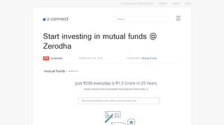 Start investing in mutual funds @ Zerodha – Z-Connect by Zerodha Z ...