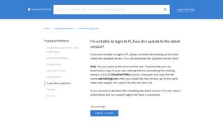 I'm not able to login to Pi, how do I update to the ... - Support - Zerodha