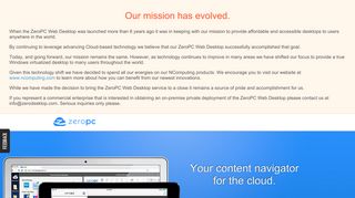 ZeroPC - Your content navigator for the cloud