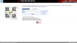 ZF Automotive :: Vendor Information Network :: Login