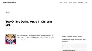 Zhenai – China Internet Watch