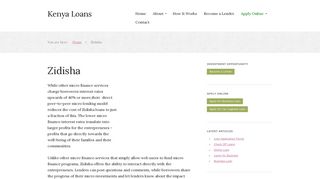 Zidisha - Kenya Loans