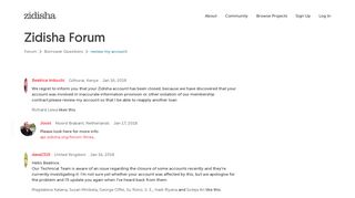 Zidisha Forum - Zidisha | Borrower Questions