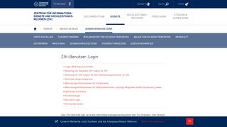 ZIH-Benutzer-Login — Zentrum für Informationsdienste und ...