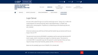 Login Server — Centre for Information Services and High Performance ...