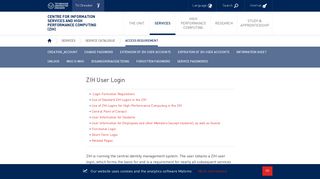 ZIH User Login — Centre for Information Services and ... - TU Dresden