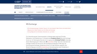 MS Exchange — Zentrum für Informationsdienste und ... - TU Dresden