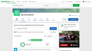 Zija International Independent Distributor Reviews | Glassdoor
