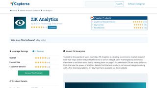ZIK Analytics Reviews and Pricing - 2019 - Capterra