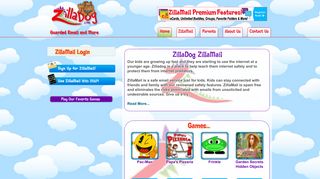 ZillaDog.com - Safe Email for Kids