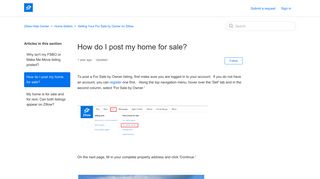 How do I post my home for sale? – Zillow Help Center